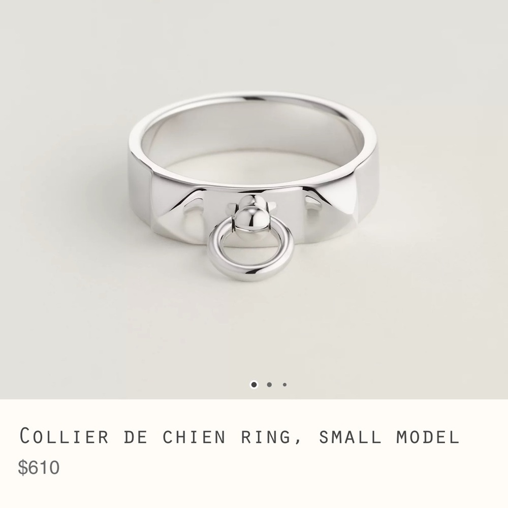 Hermes collier de chein ring size 50 bnib